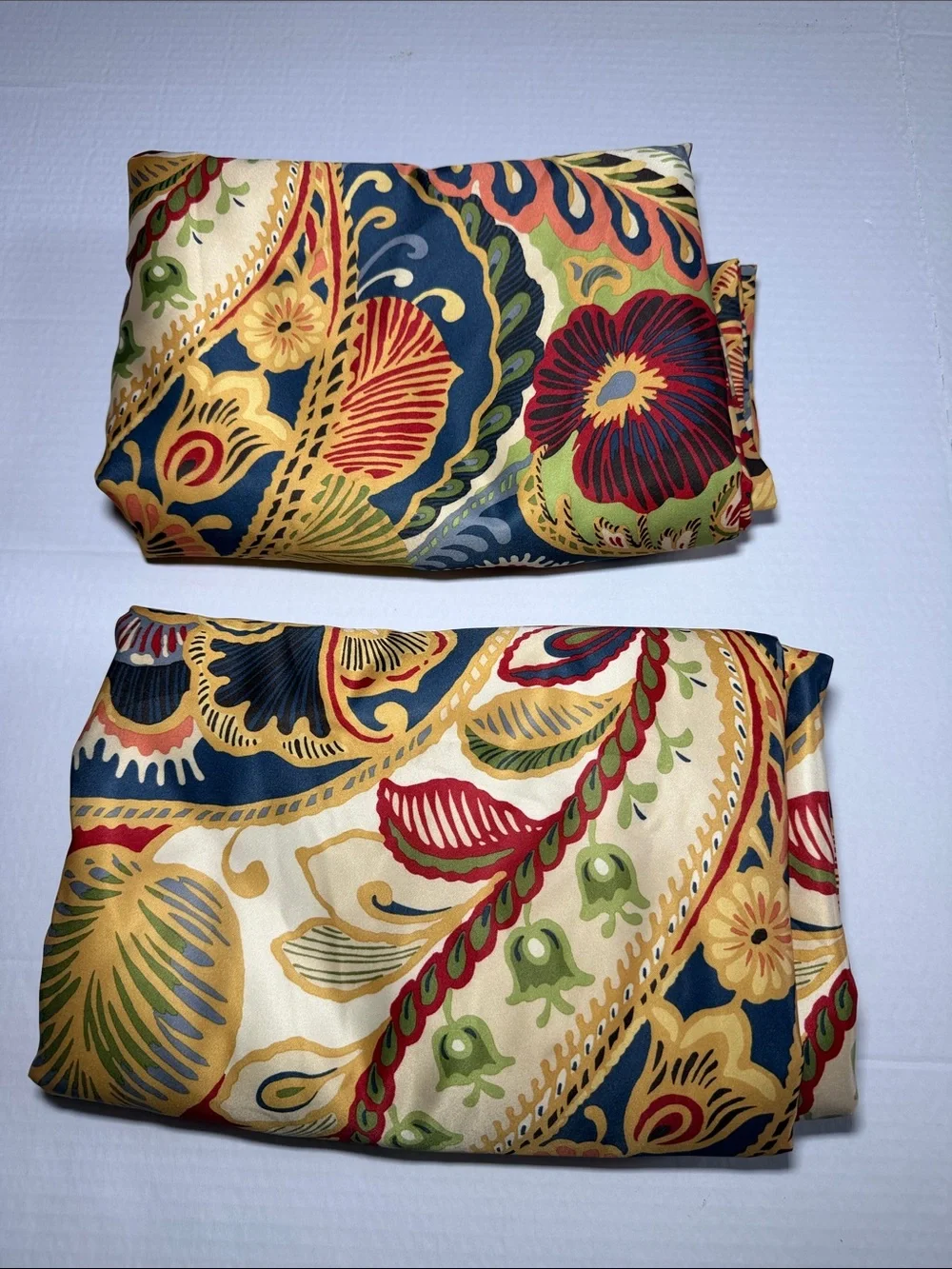 Pier 1 Multicolor Paisley Drapery Panel Size 85x54